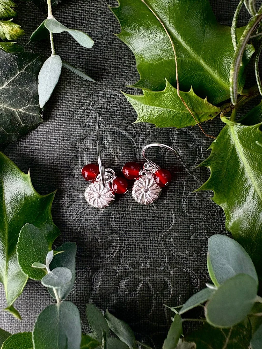 silver-flower-earrings-with-red-carnelian.JPG