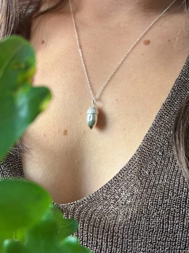 Sterling Silver Acorn Necklace