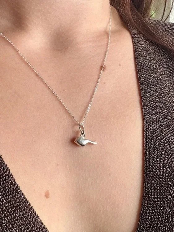 Silver Bird Necklace