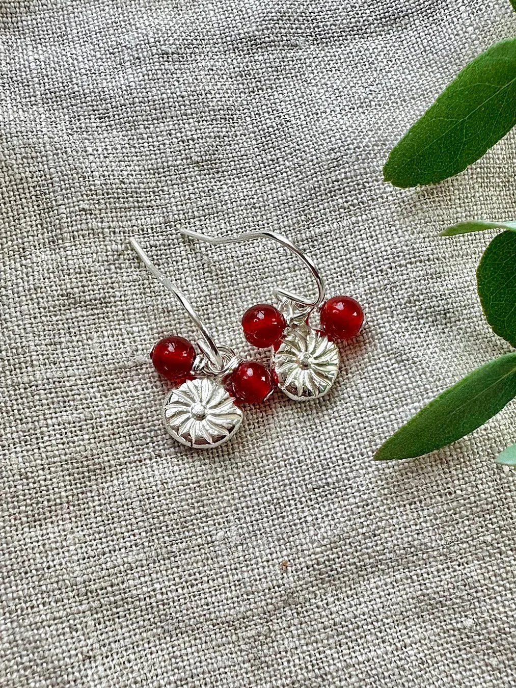silver-flower-dangle-earrings-with-red-carnelian.JPG