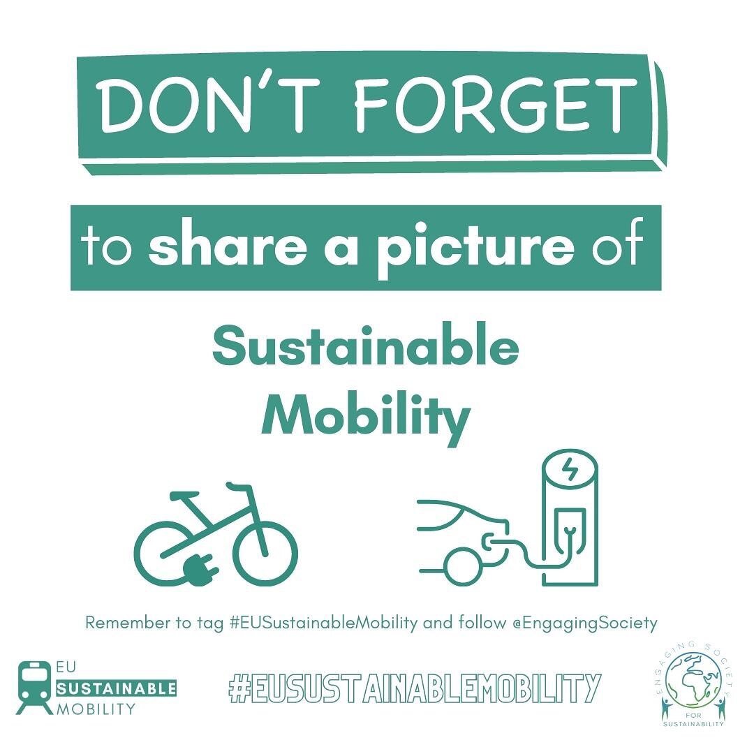 After completing out online survey, remember to share a picture on social media of what and how&nbsp;#SustainableMobility looks like for you by&nbsp;tagging @engagingsociety and adding #eusustainablemobility . Do not miss this opportunity to win 2 In