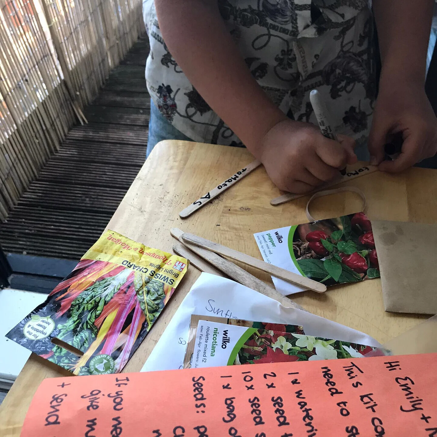 April 2020 Continued: Staying Connected 
As well as serving the wider community with fresh produce we maintained contact with our regular garden group via a fortnightly newsletter with updates from the garden, tips for gardening at home as well as sh