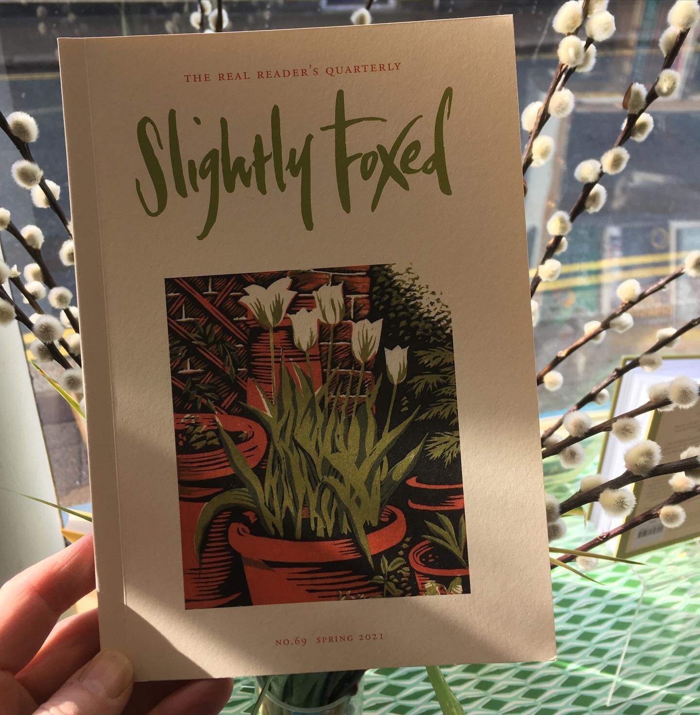 It&rsquo;s sunny and we&rsquo;re feeling Slightly Foxed - how about you?  @foxedquarterly #spring