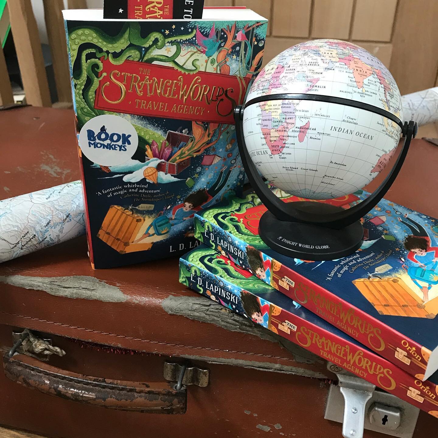 All around Ripon, Book Monkeys are getting their suitcases ready to travel to the wonderful world of Zoom Book Club! This month we have been readingThe Strangeworlds Travel Agency by @ldlapinski and we cannot wait to talk about it ! 🧳✨ #bookmonkeysb