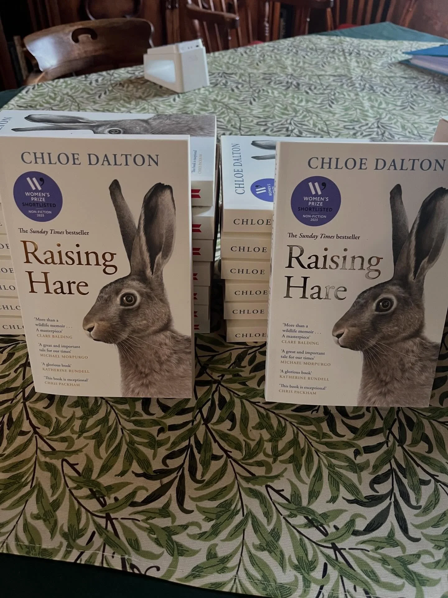 What a delightful evening we had with @chloedaltonuk at Markenfield Hall. It was wonderful to hear Chloe talk about the leveret she raised (and those she is still living with!). Signed copies in the shop now.