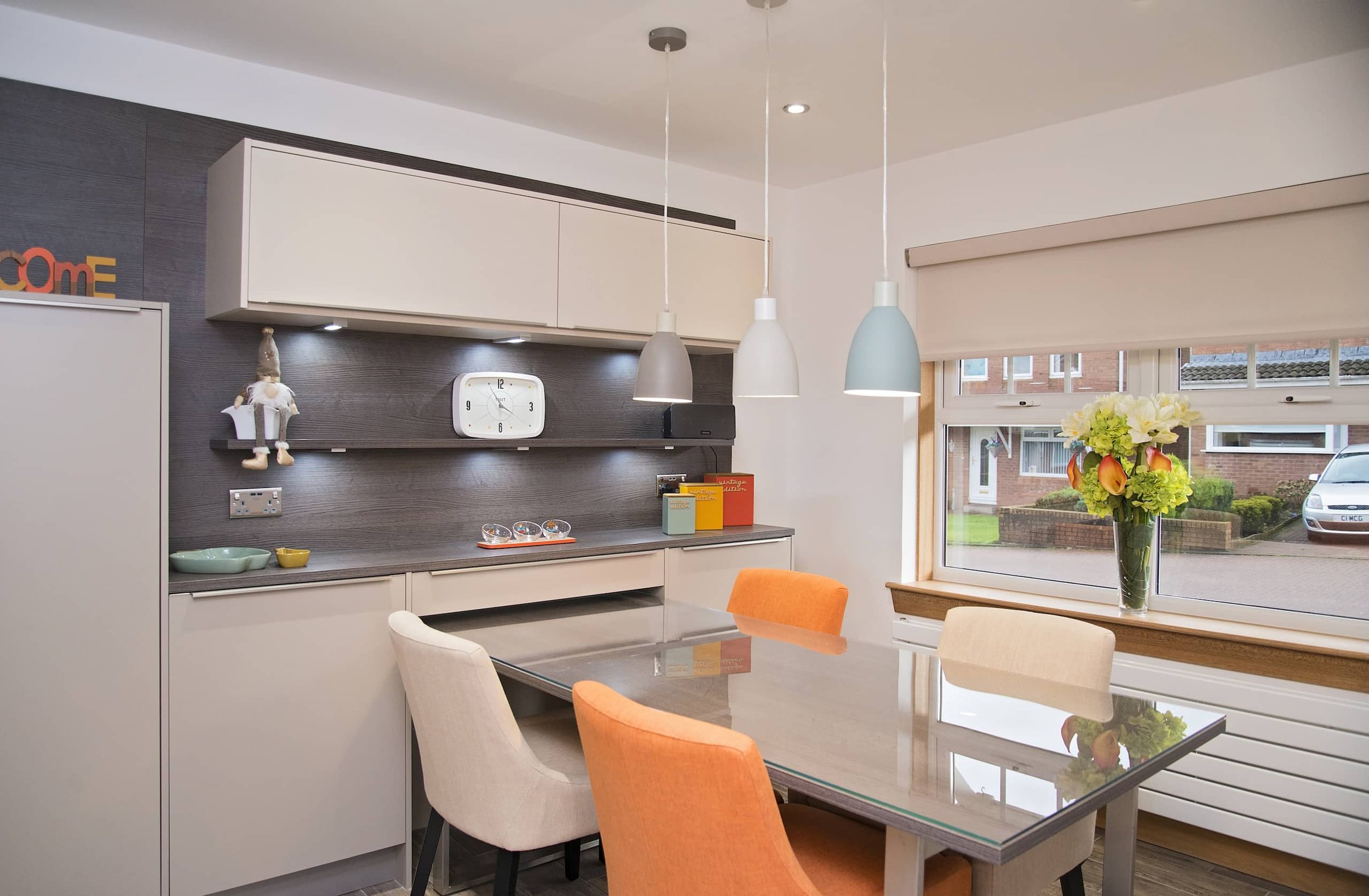 Modern Warm Neutral Kitchen-Diner Glasgow | Affordable Luxuries