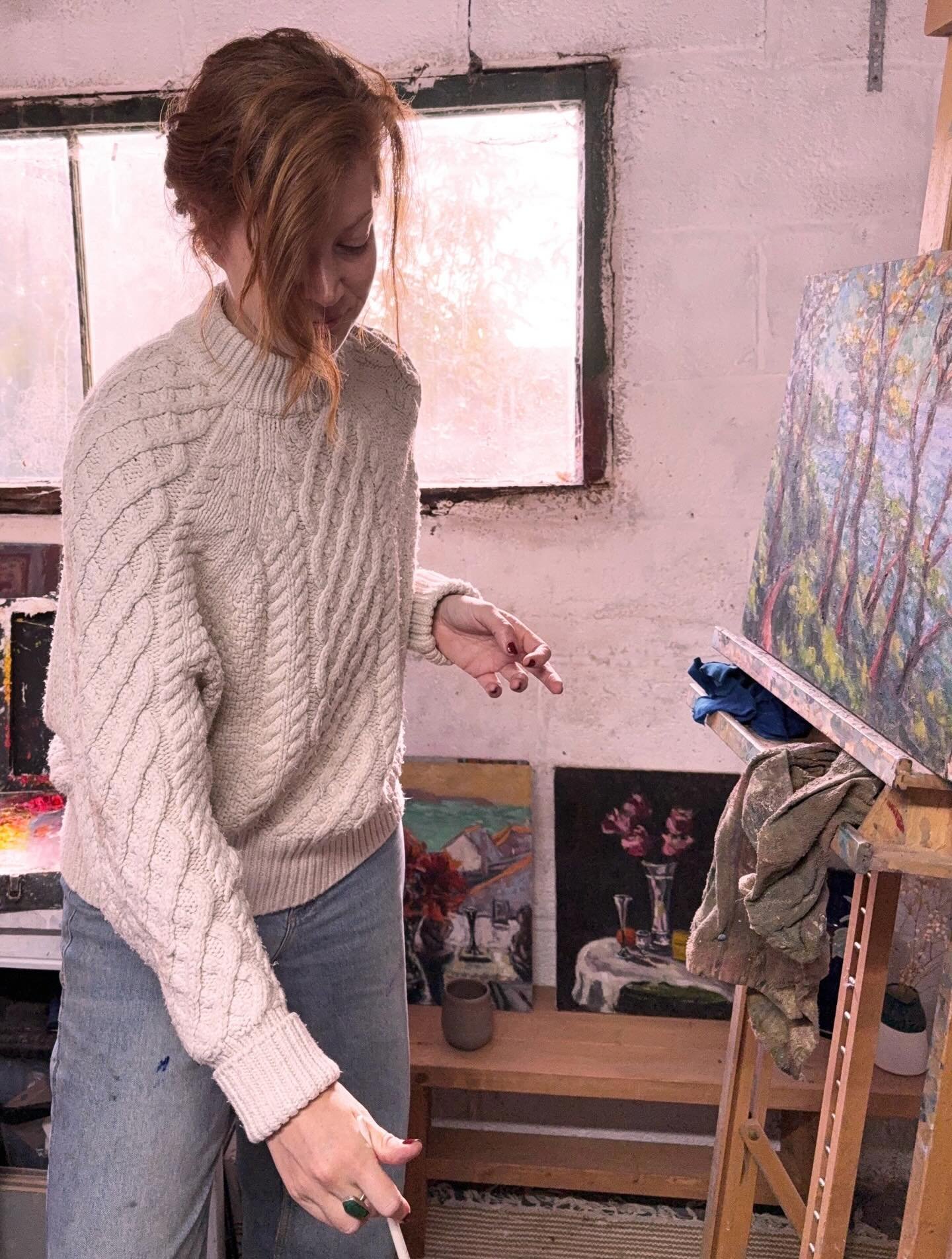 Lots on the go so far this year, the first interior piece after a glaze. Plus another in progress featuring a lovely model, very much enjoying this theme