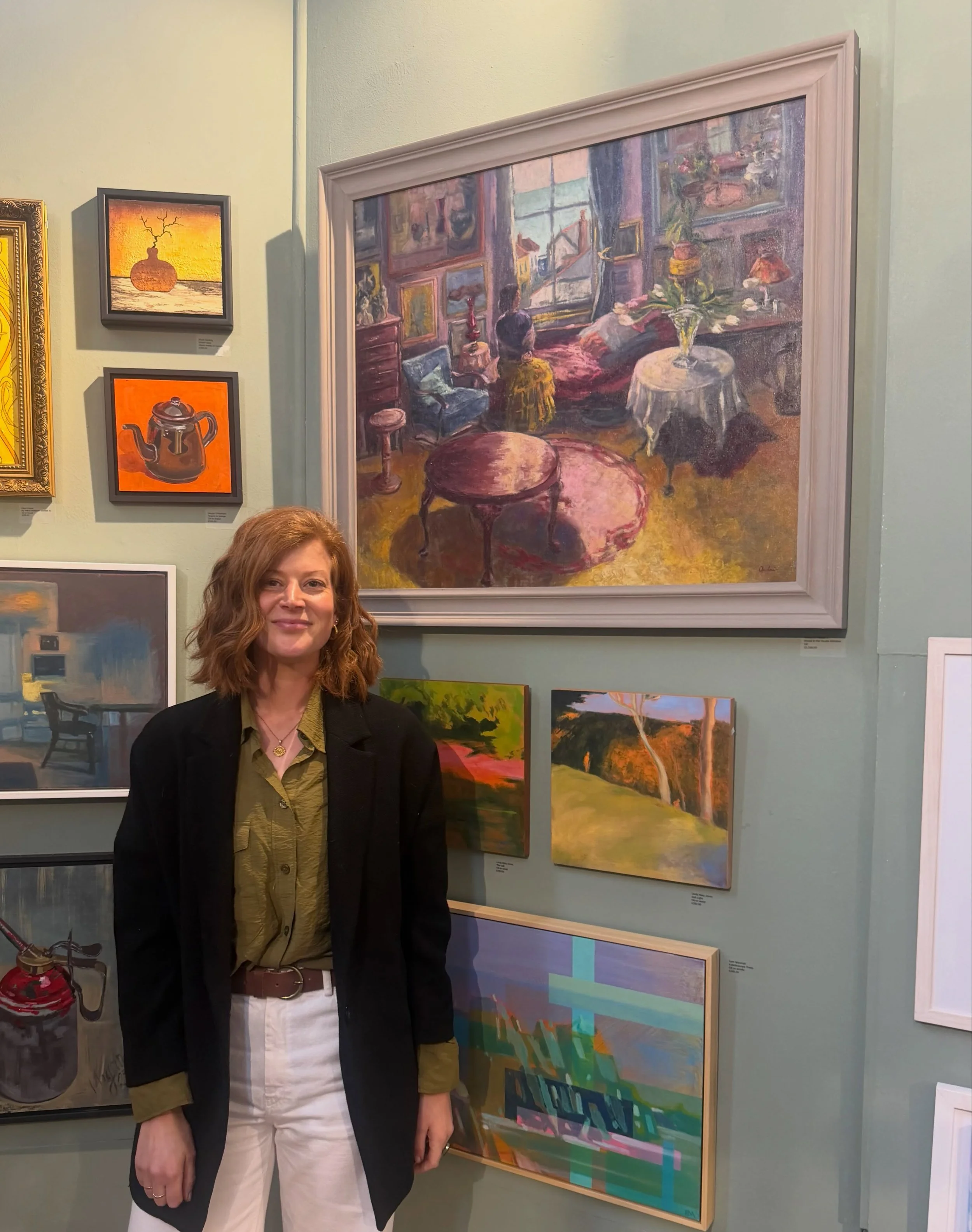 A wonderful private view of the @stivessociety Spring Open exhibition yesterday. Very pleased my piece &lsquo;Model in the studio window&rsquo; is included in the show. Lots of lovely work to see, pop in if you can, it&rsquo;s running until 19th June