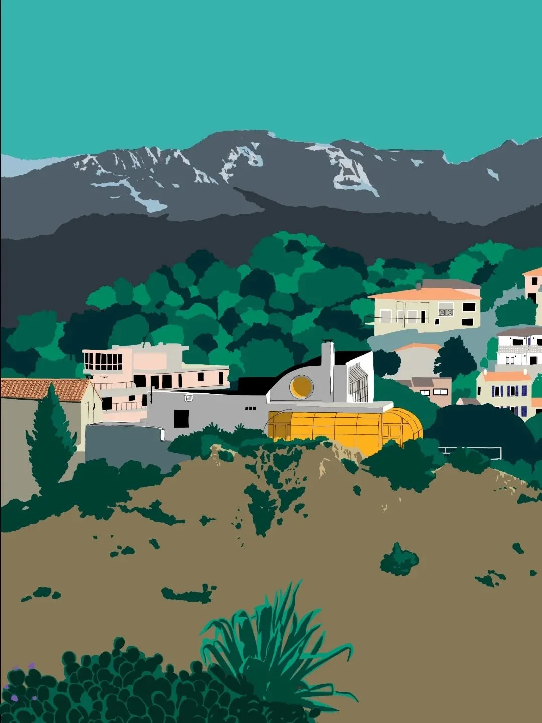 Le &quot;nid d'aigle&quot;, plus haute maison marseillaise.

Imagine en 1987 par l'architecte, urbaniste et sc&eacute;nographe Andr&eacute; Stern, le nid de l'aigle est une spectaculaire villa de b&eacute;ton blanc, lumineuse et vertigineuse situ&eac