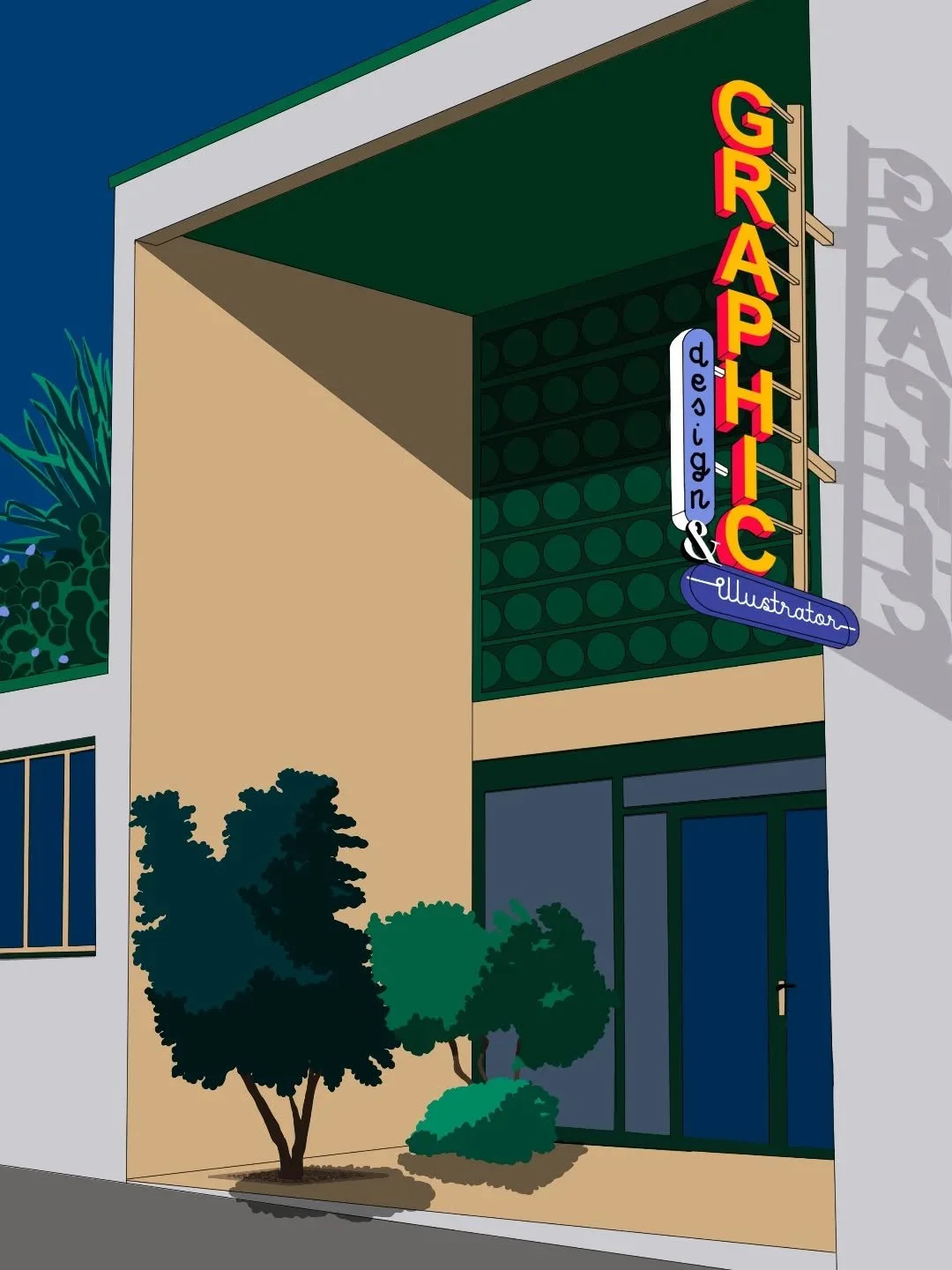 🔵
Nouvelle illustration pour ma carte de visite.

Elle repr&eacute;sente ce que j&rsquo;aime et ce que j&rsquo;ai &agrave; c&oelig;ur de partager dans mon travail et dans mes recherches graphique : la typographie, la lumi&egrave;re, l&rsquo;architec