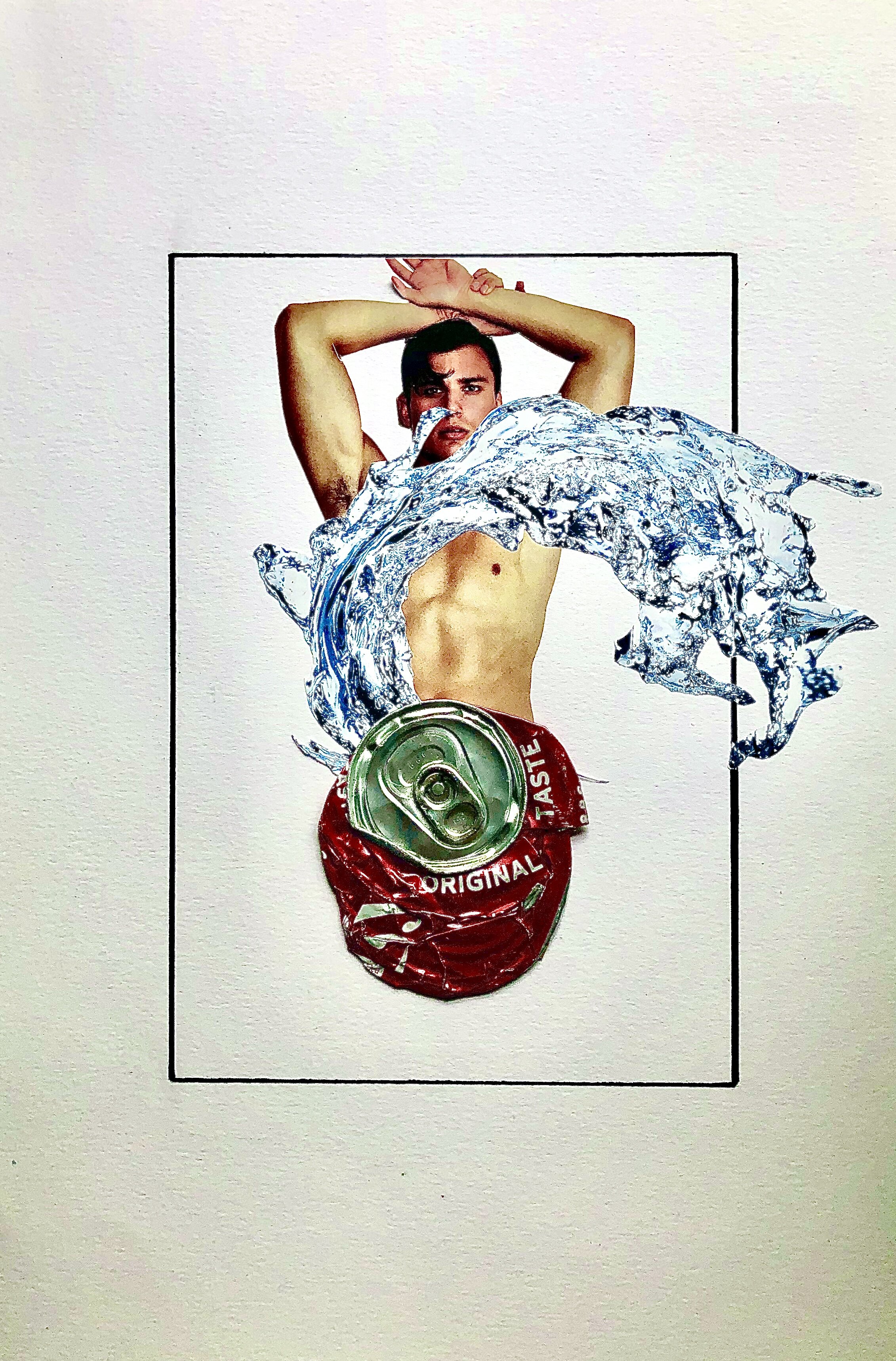 Collage and Mixed Media and Trash on Paper 42x30cm