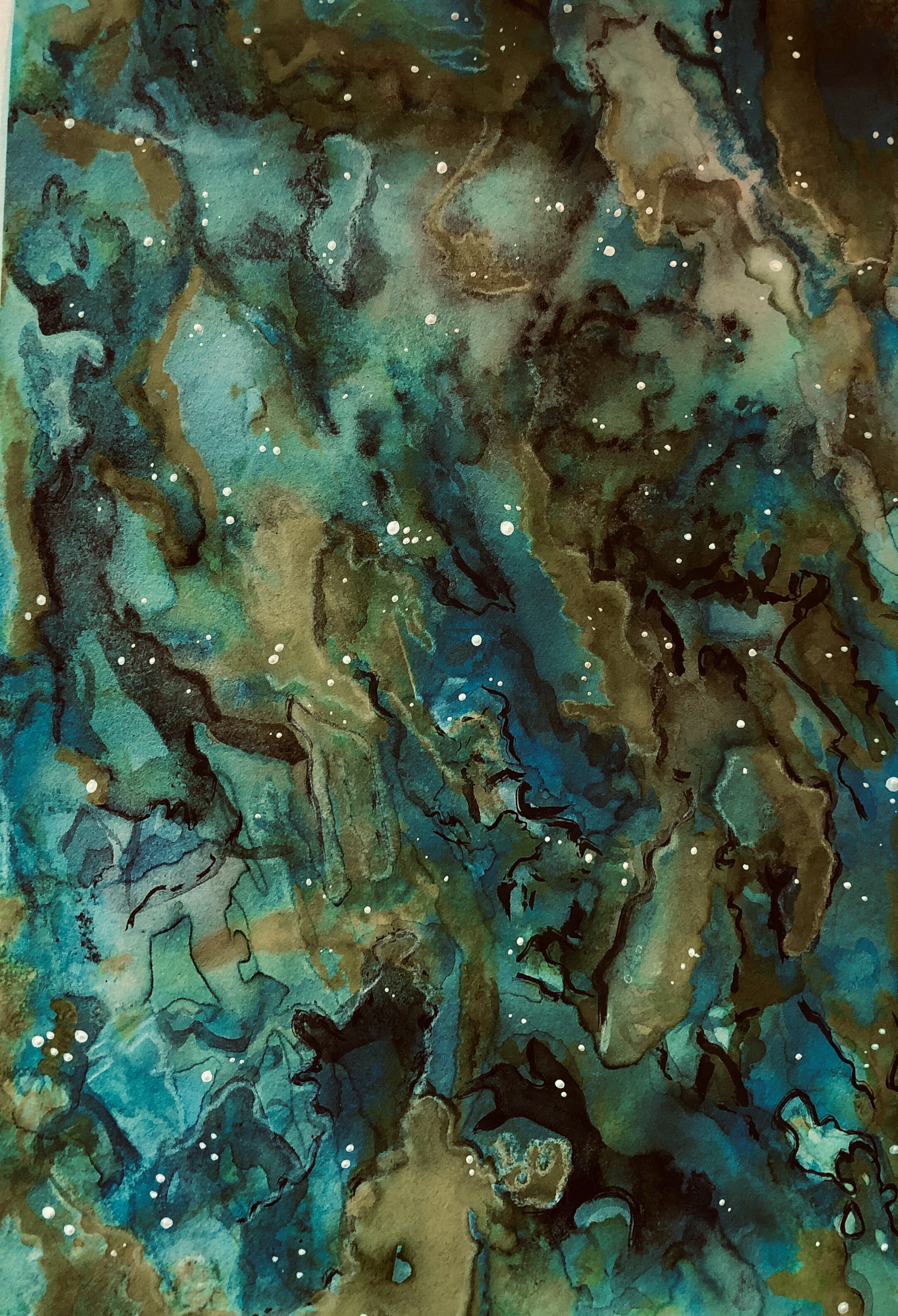 Watercolour 26x7cm