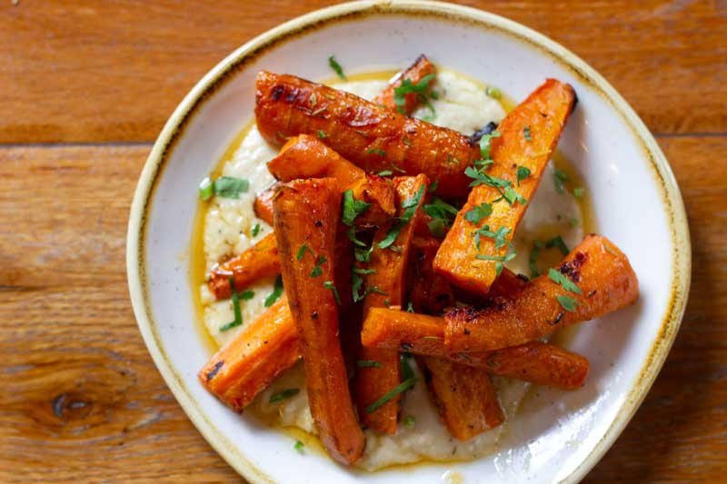 Zanahoria con Hummus (vg)