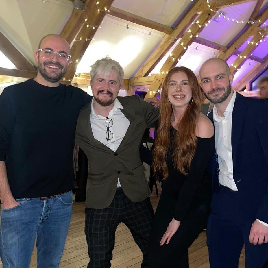 Meet the Team 👋

Javi, Jordan, Fran and Fin make up our Front of House management team in our Leeds restaurant and they're a force to be reckoned with 💪

We love this pic of them at our Staff Party back in January! Give us a visit and you'll see th