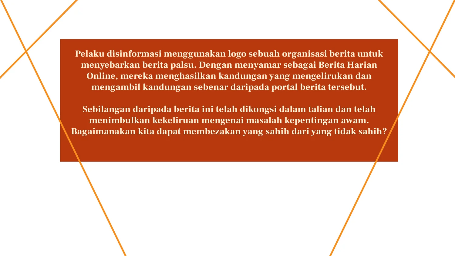 Analisis Pelaku Disinformasi Menyalahgunakan Logo Media Arus Perdana Untuk Menyebabkan Kekeliruan Faqcheck Lab