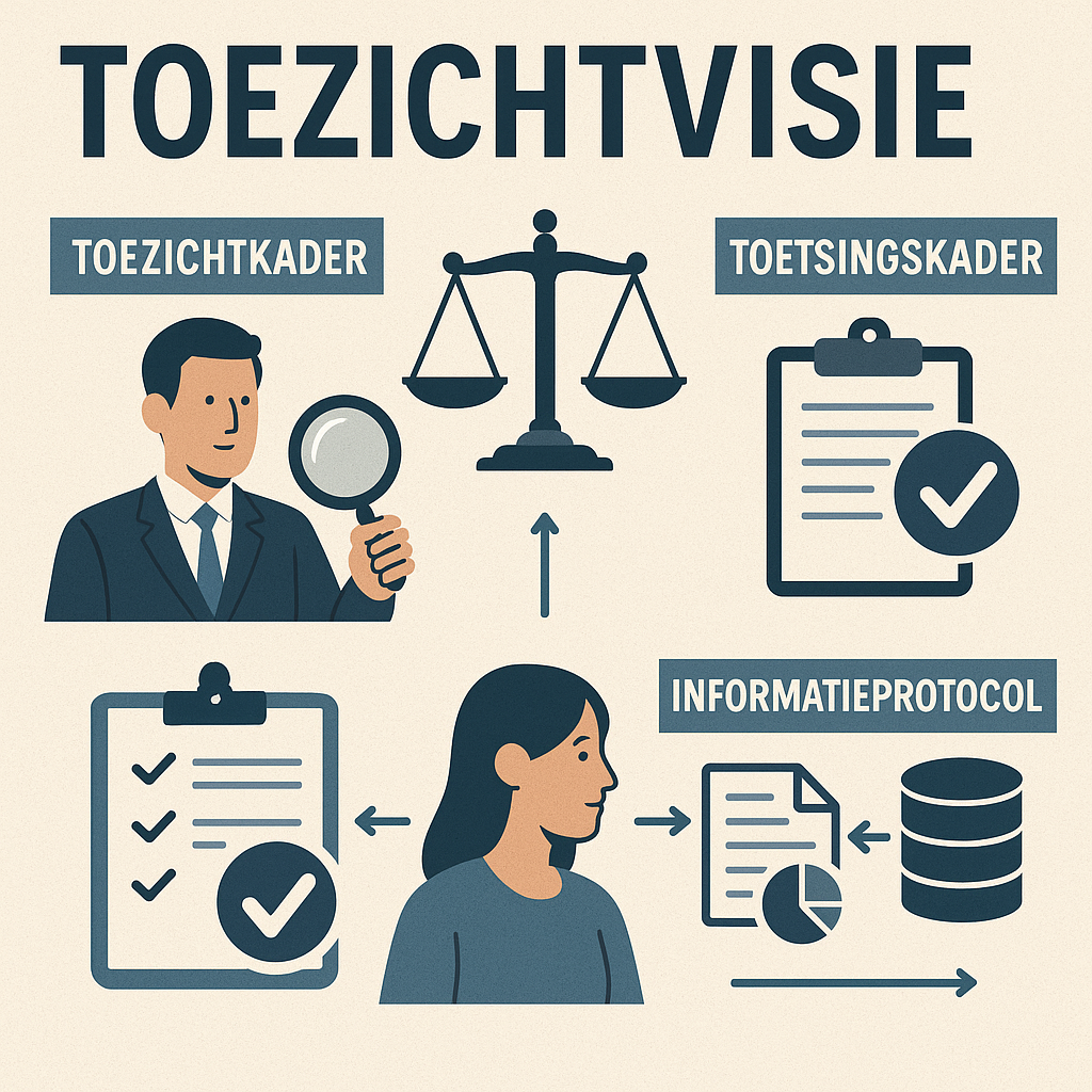 Toezichtvisie, toezichtkader, toetsingskader en informatieprotocol