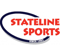 Stateline Sports logo with red text and blue outline, featuring 'Since 1993'