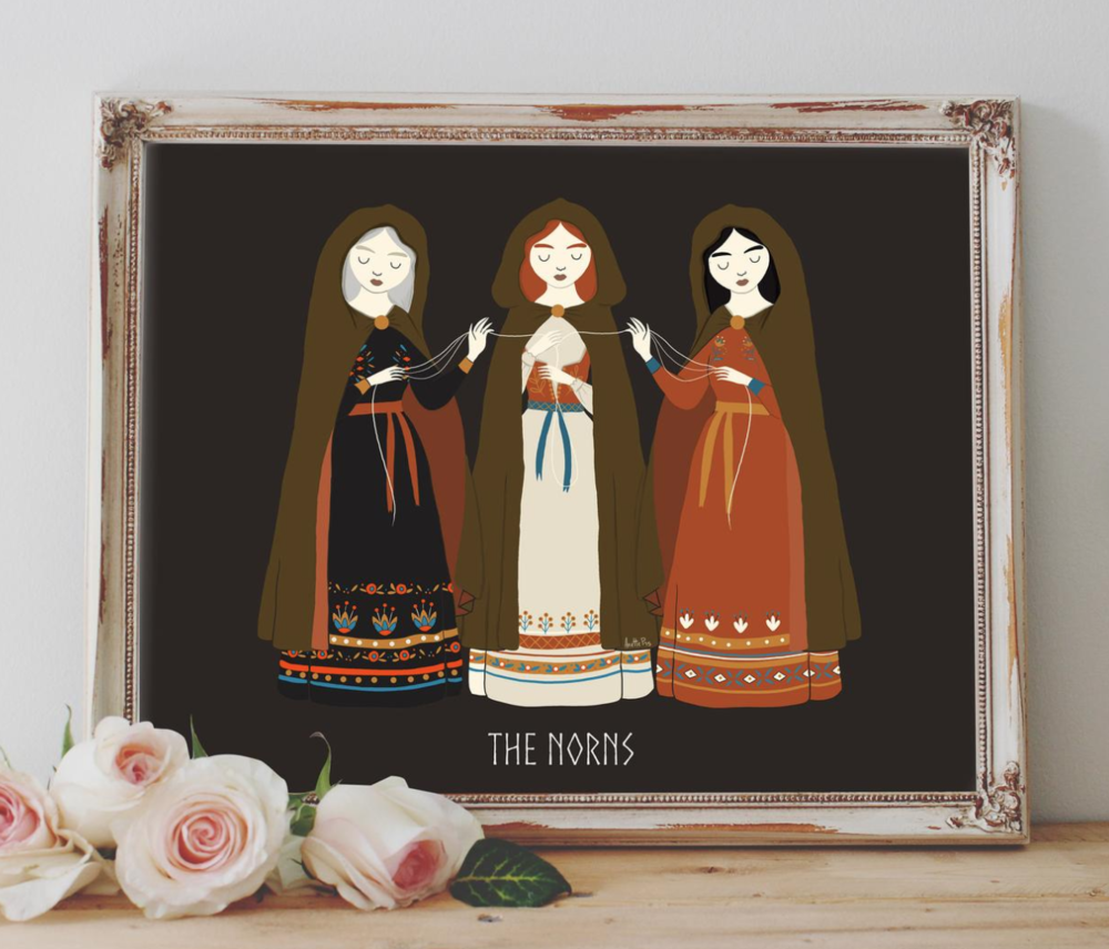 Three Norns Art Poster - Image by Anetteprs