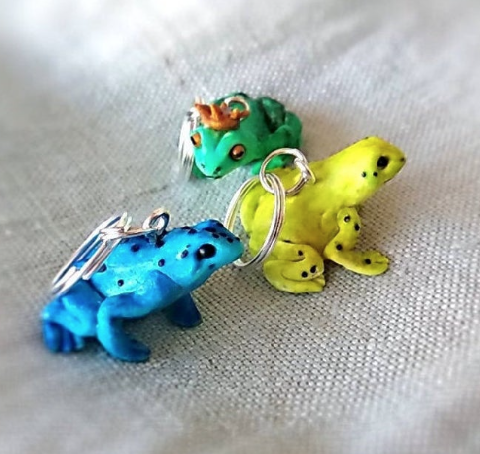 Frog Stitch Markers © Funny Cute Animals
