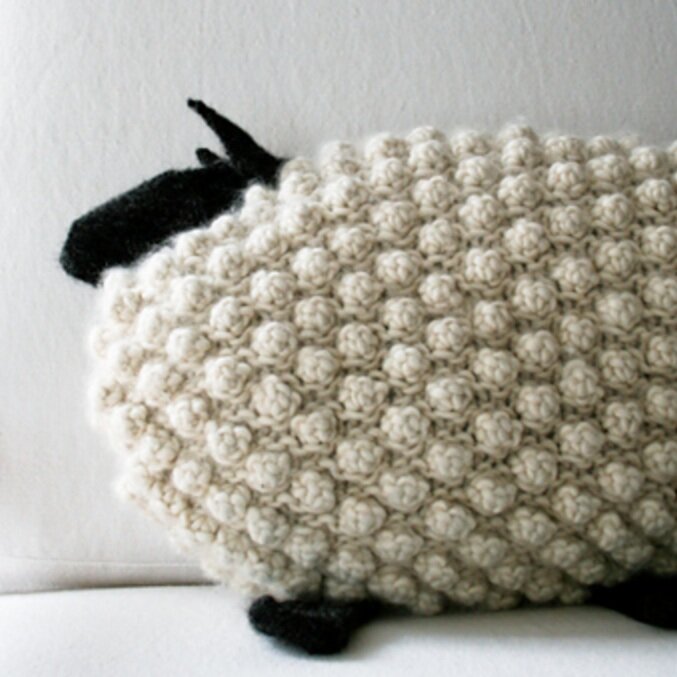 Bobble Sheep Pillow © Purl SoHo