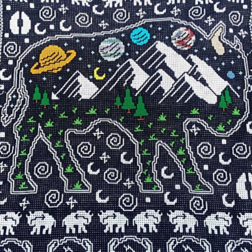 Zuni Buffalo Blanket Detail © Patty Sweeney