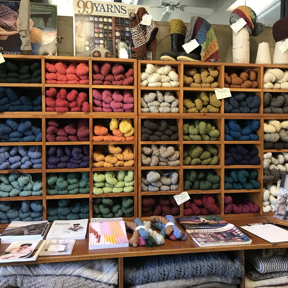 So many gorgeous yarns spun here at the mill!