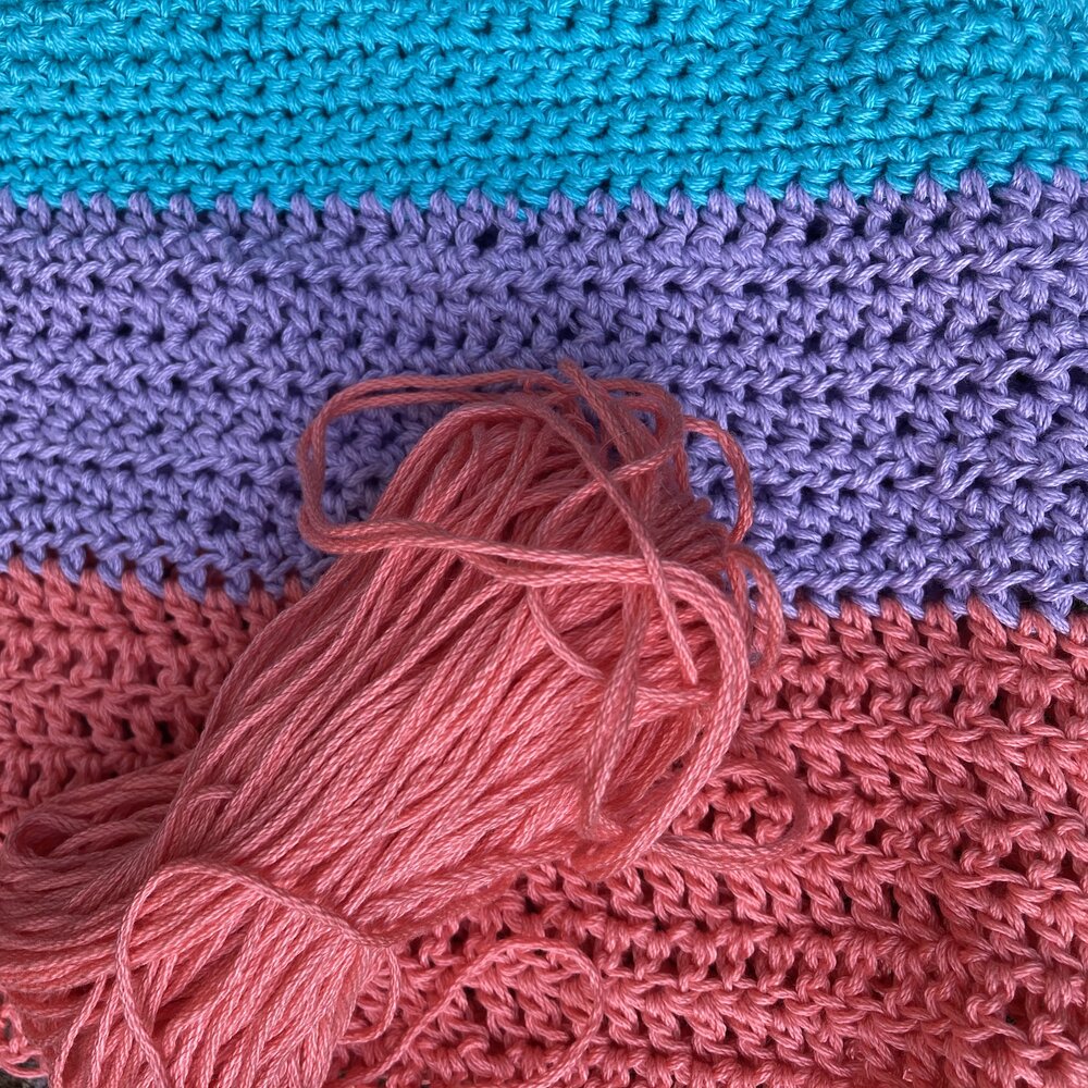 Crochet Sampler Dish Towel