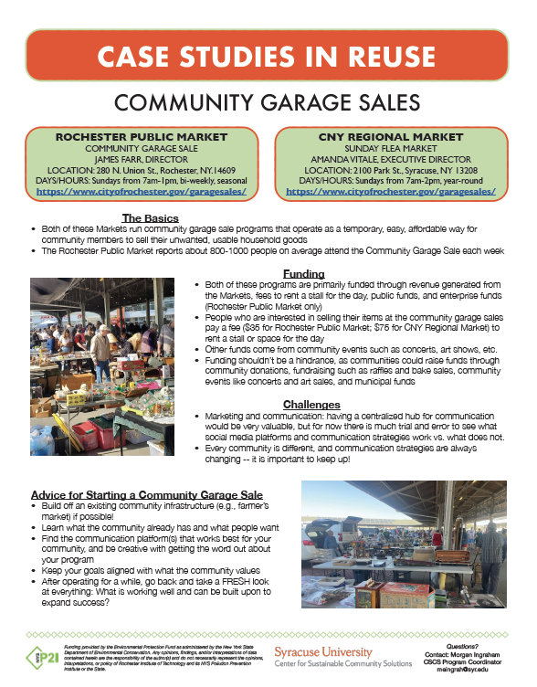 Reuse Resources — Recycle Right NY