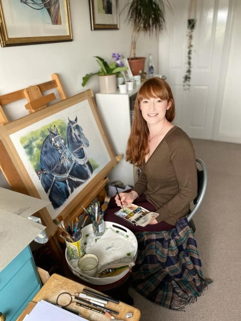 Joanne Kitson creating an equine portrait.jpg