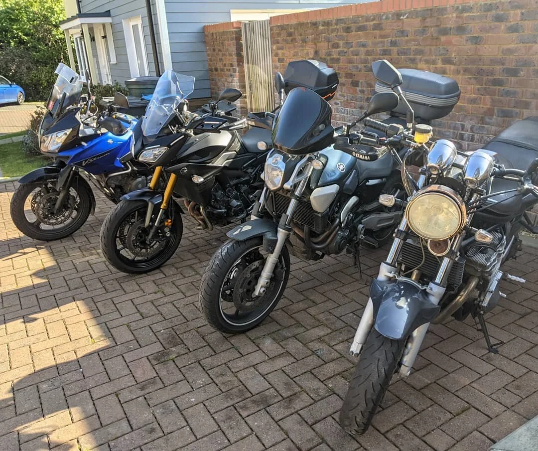 His and hers. Old and new. 

Bring on the biking season and opening of borders this summer 🤞🏼🌞🏍️🏍️

#femalebiker #womenwhoride #bikerbabes #bikercouple