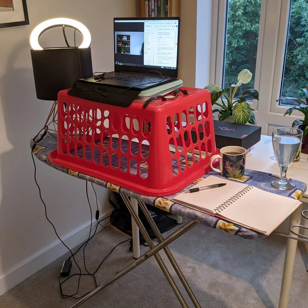 Anyone else make shifting at home?

After a full day of meetings and events, I decided to run a two hour workshop for University of Brighton last night standing up as I find it so much more energising as a facilitator. 

But I don't have a standing d