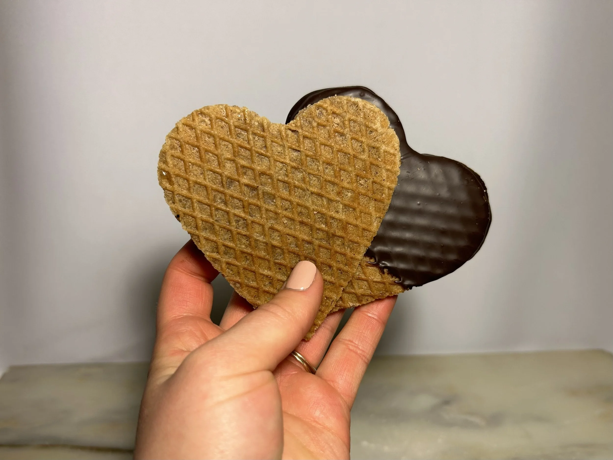 Heart-Shaped Stroopies — The Lancaster Sweet Shoppe