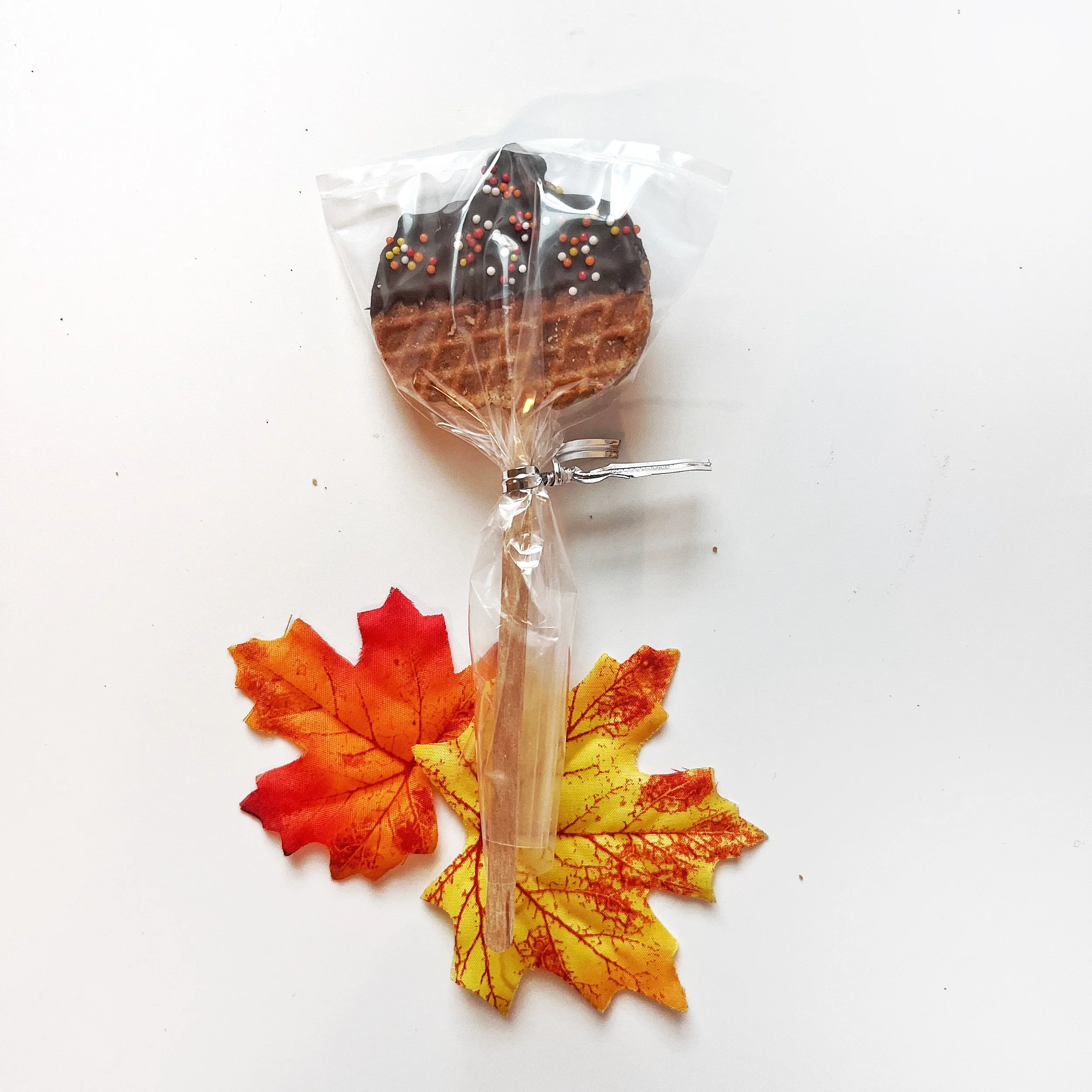 Chocolate Sprinkle Wrapped Pumpkin Lollipop.jpg