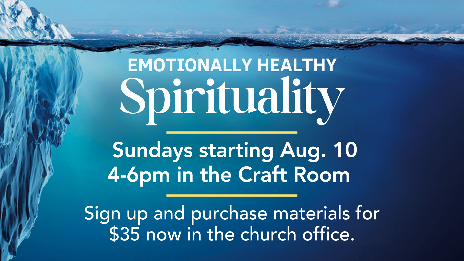 Emotionally Healthy Spirituality