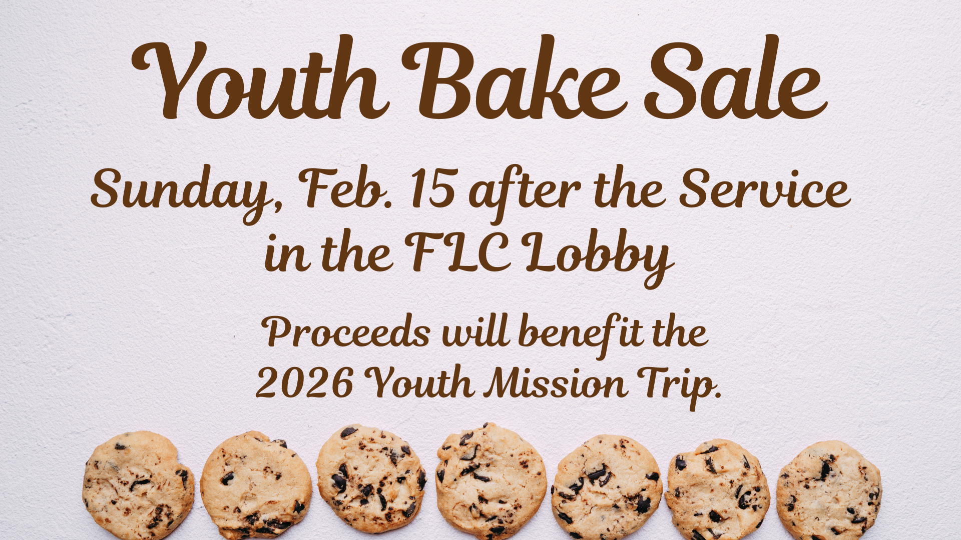 Youth Bake Sale