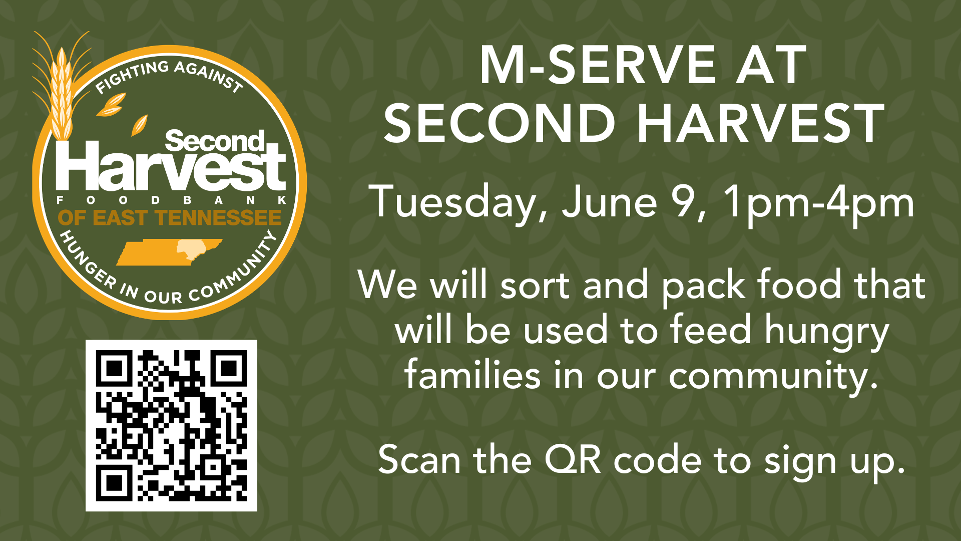 M-Serve at Second Harvest Food Bank