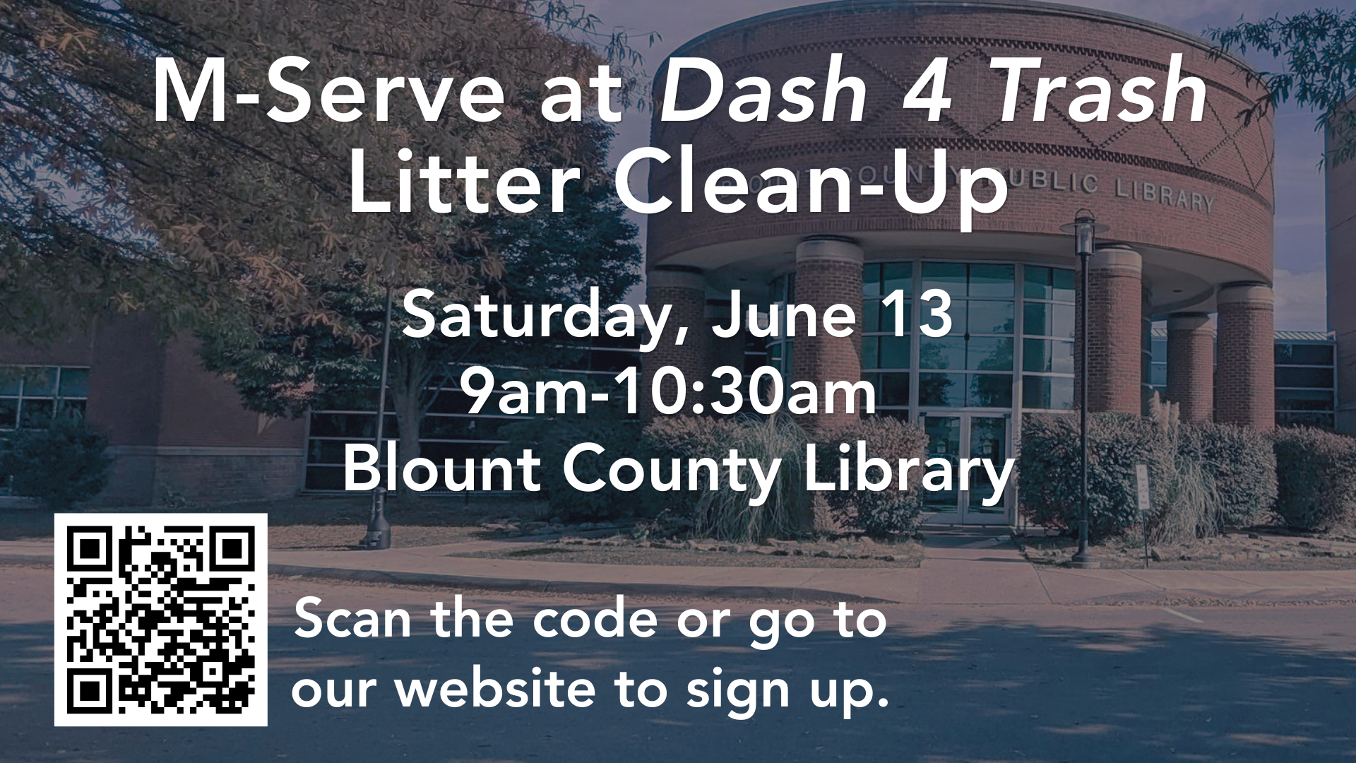 M-Serve at Dash 4 Trash Litter Clean Up