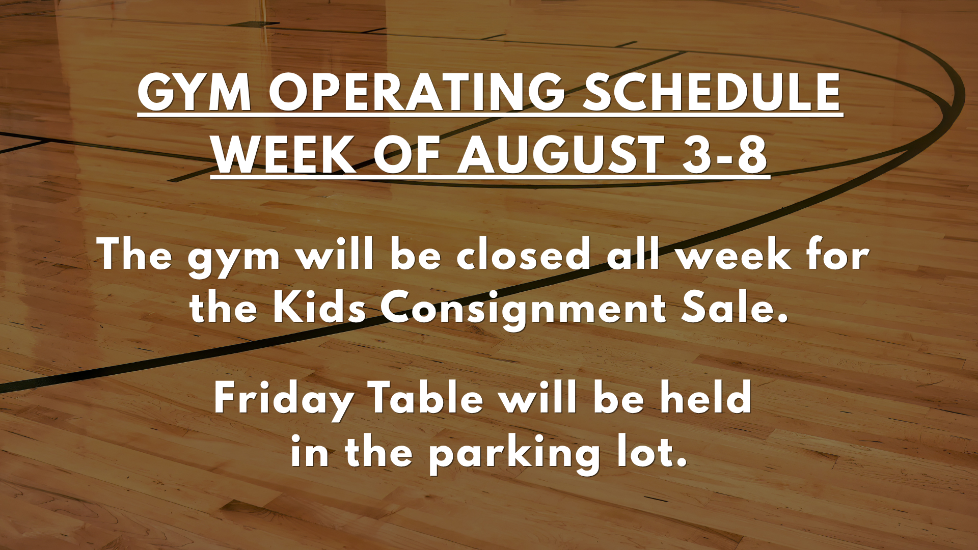 Gym Closing