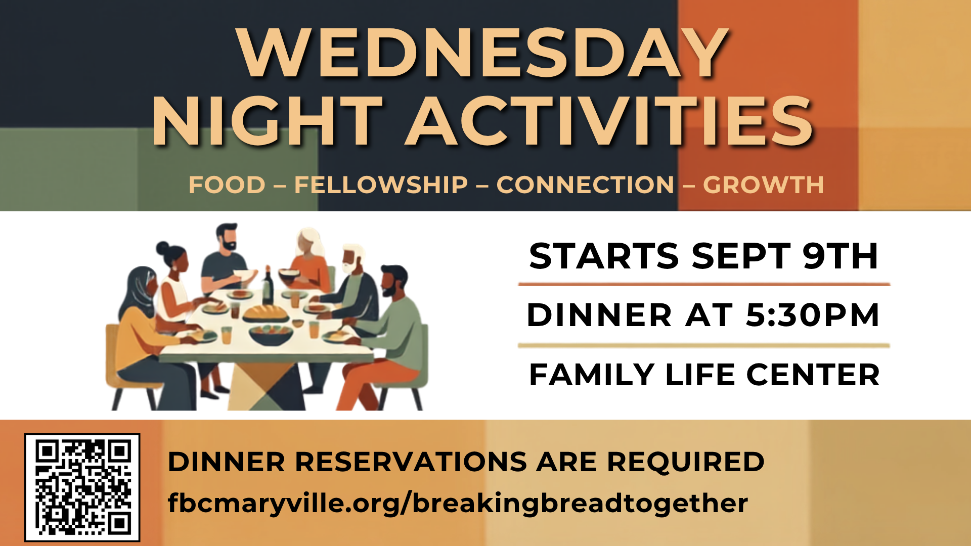 Wednesday Night Dinner, Bible Study, & Groups
