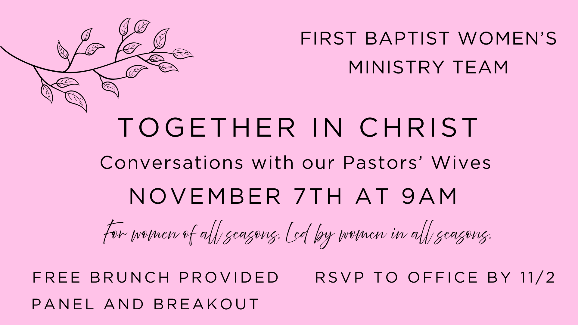Women's Ministry Event