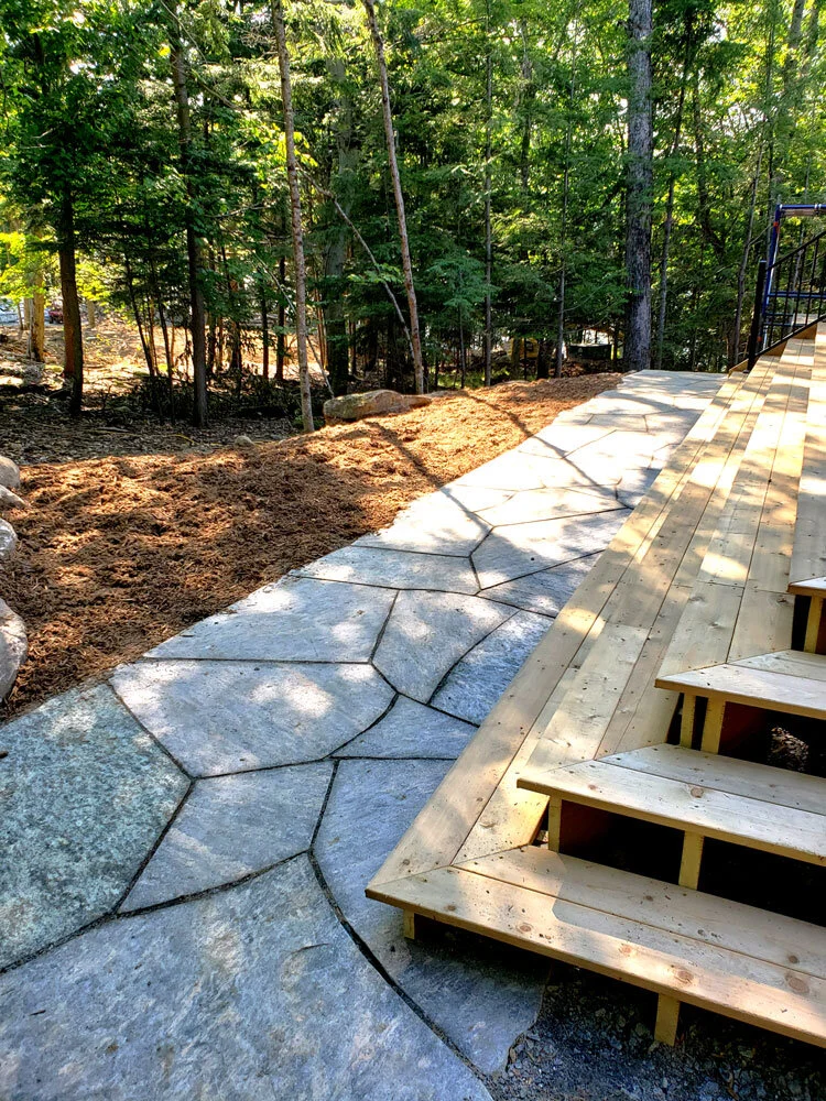 Flagstone pathway 