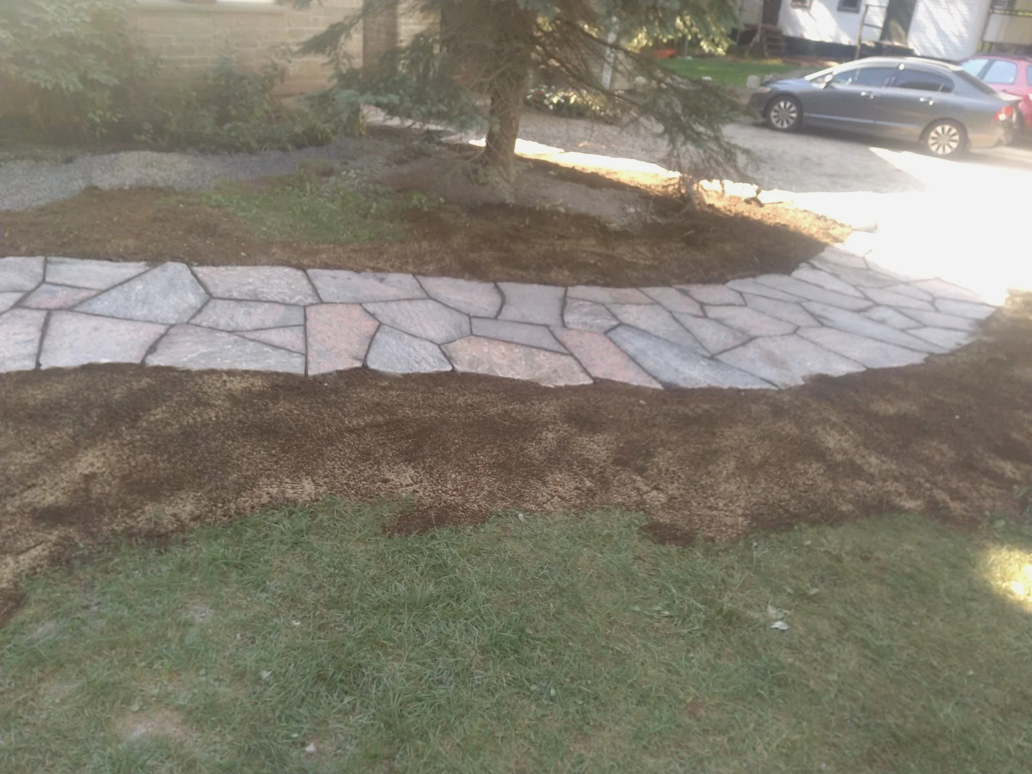 flagstone walkway