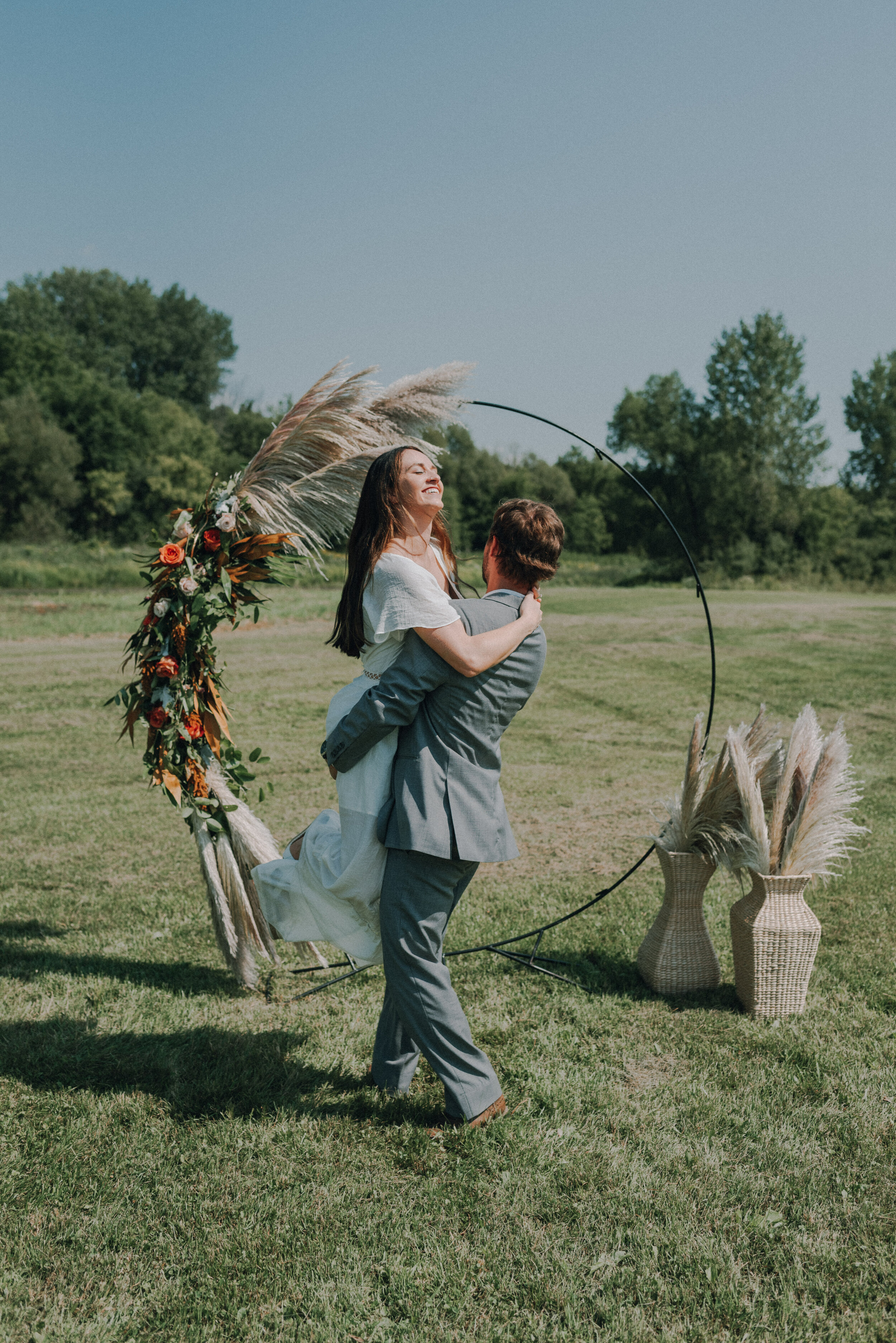 Wedding Ceremony Hoop | Minne Floral Co. | Minneapolis Wedding Florist