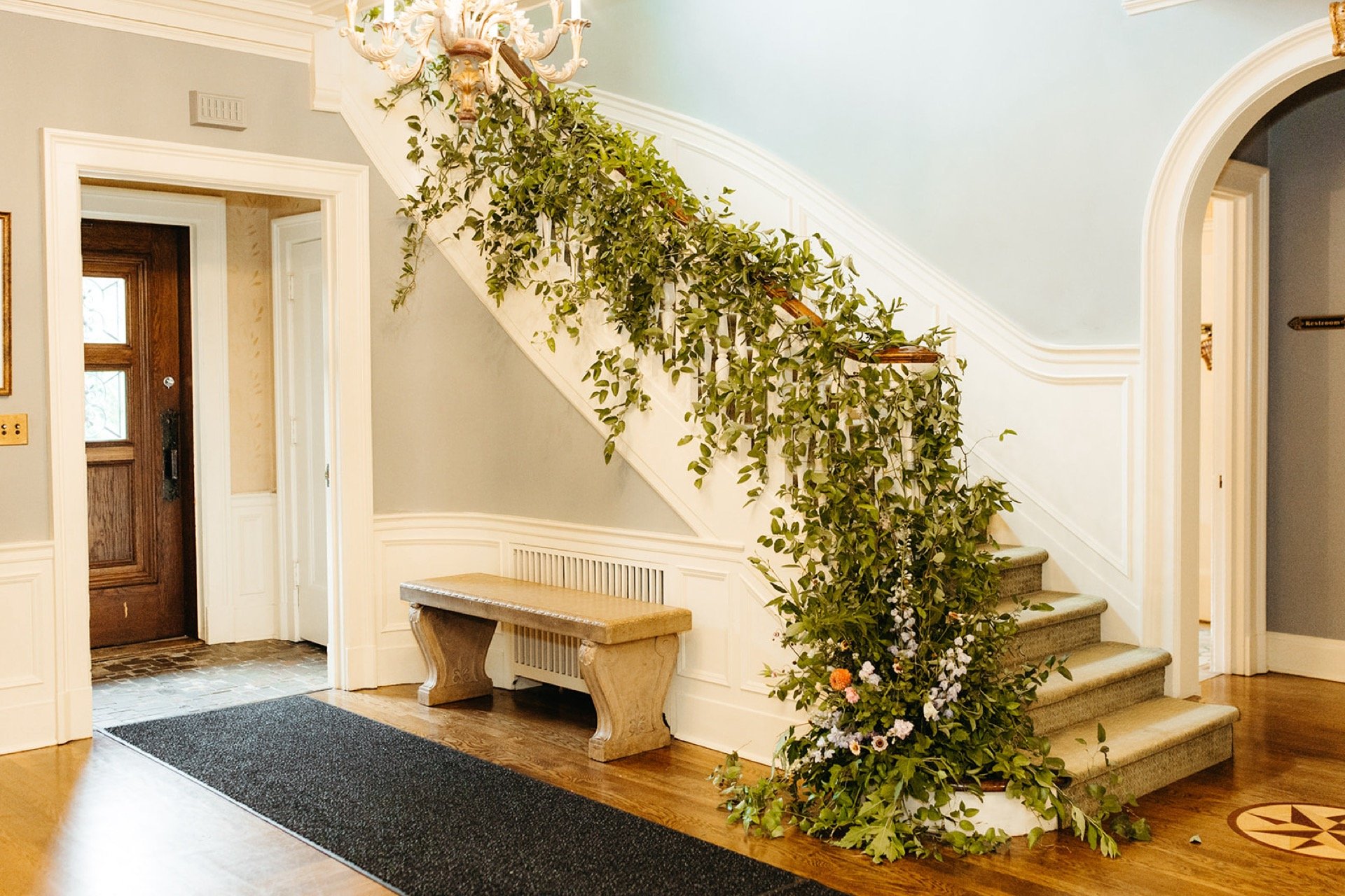 St Paul College Club Staircase Flowers Minne Floral Co