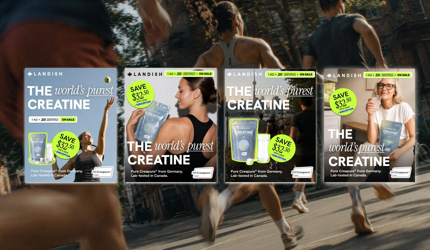 2026 Landish Foods Creatine Ad Campaign 
