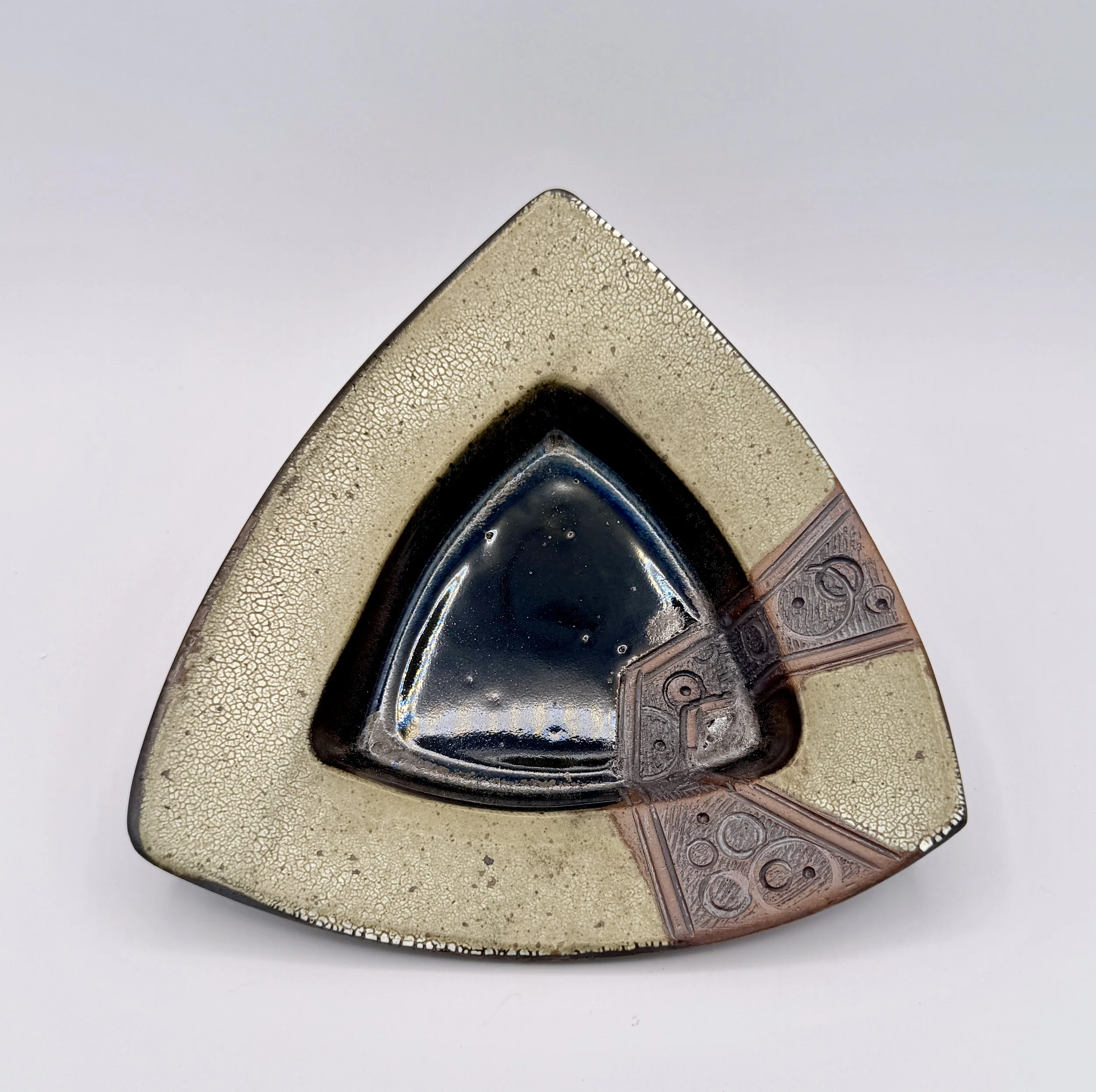 Triangular Pickle Tray Yellow