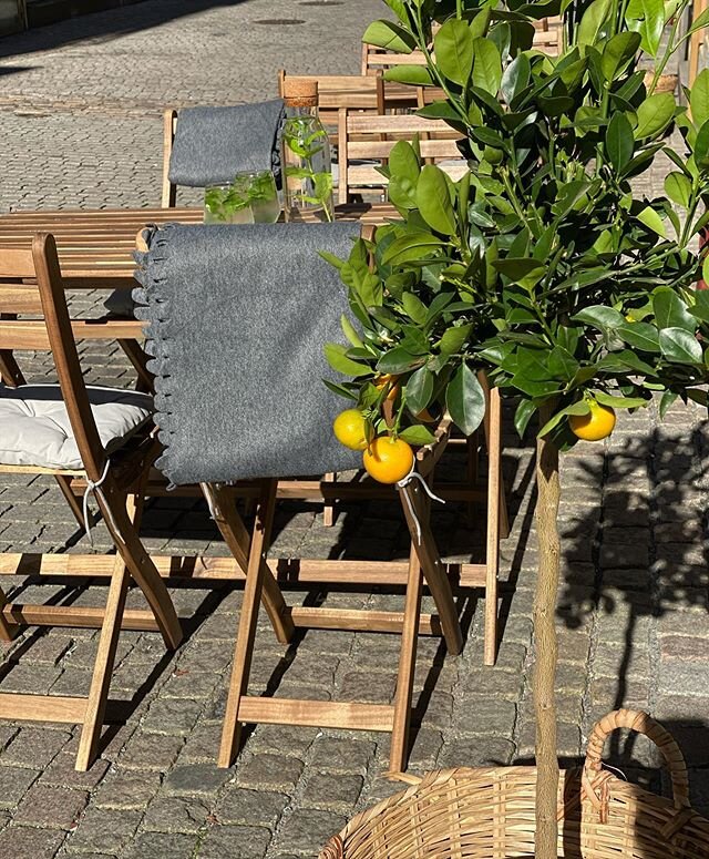 V&auml;lkomna in och invig v&aring;ran uteservering 🥂