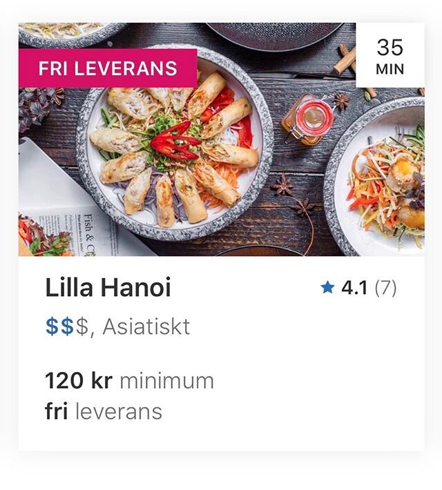 Nu har vi fri leverans vid best&auml;llning via foodora 🌸