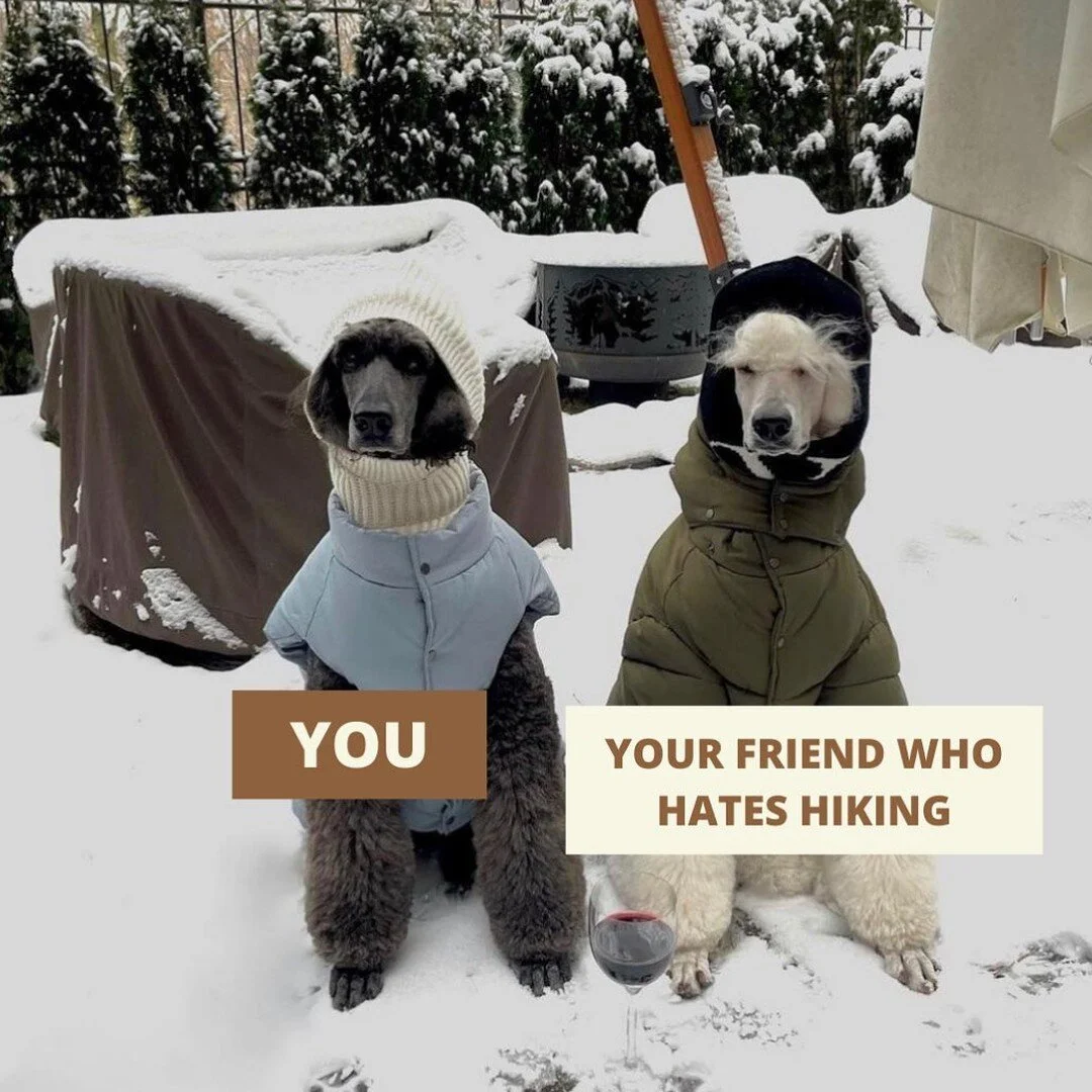 Regardless if you can make it to our hike. This is your friendly reminder to nudge a friend and make a plan to be outside this weekend!