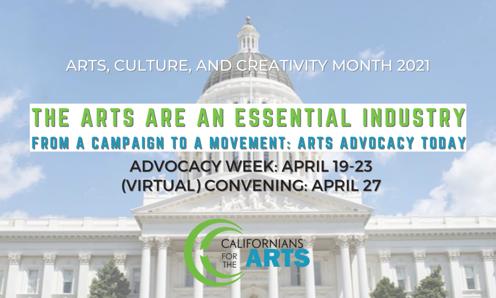 The Arts, Culture and Creativity Month 2021 - Convening Tuesday, April 27, 2021 